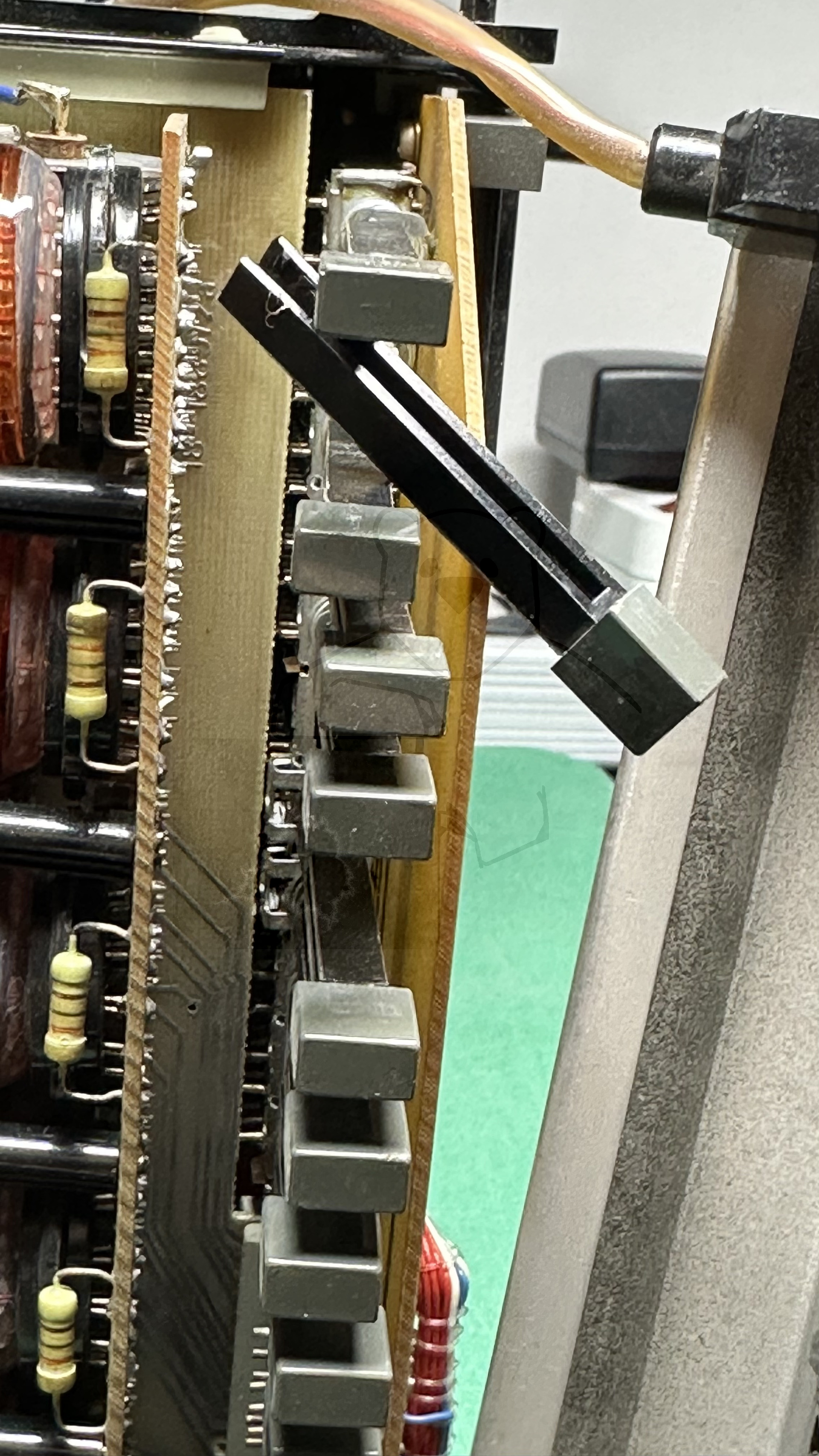 Verrutschter Schalter